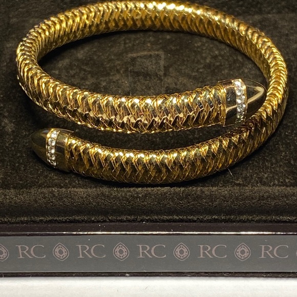 Roberto Coin Primavera 18k gold/diamond bracelet - Picture 4 of 14